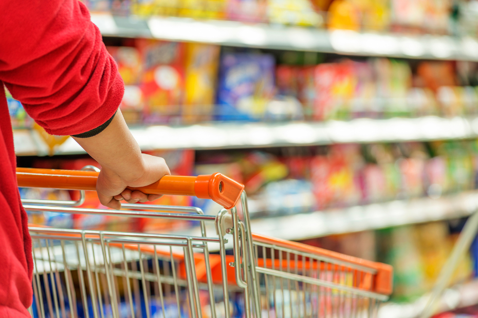 Productos veganos en el supermercado