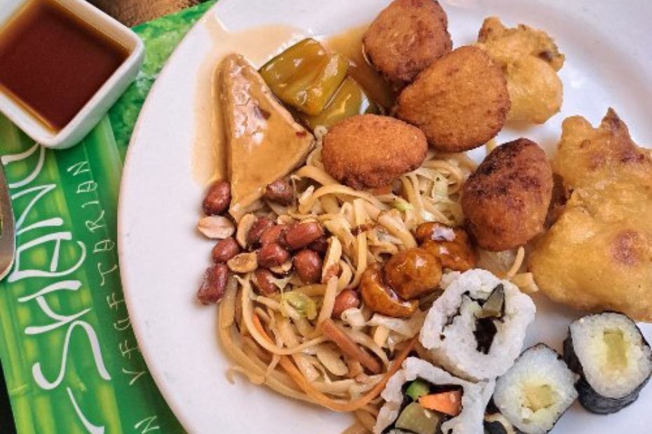 Buffet asiático vegano Shi Shang