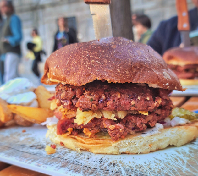 Hamburguesa vegana de Viva Burger