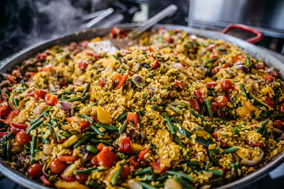 Paella vegana