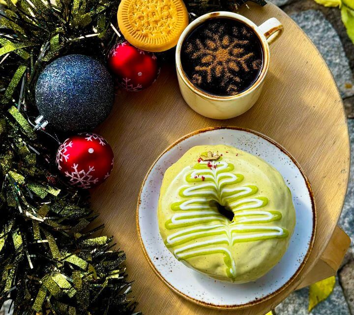 Postre navideño vegano para la ruta de dulces de Navidad de Amaveg