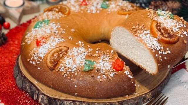 Roscón de Reyes vegano en Madrid. Roscón sin relleno de Freedom Cakes